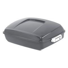 HR3 Gunship Gray 10.7" Chopped Style Touring Trunk Luggage For 14-24 Harley Touring