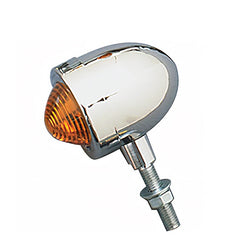 Custom Chrome Custom Mini Amber Bullet Lights with 2" Long Stem Fit For Harley Models