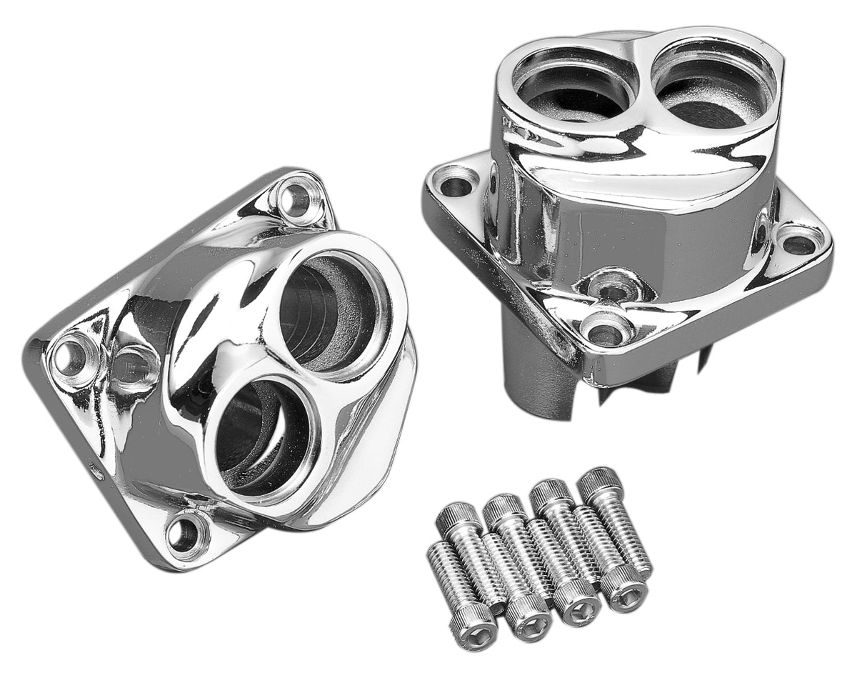 Custom Chrome Chrome Tappet Lifter Block Cover Set Fit For Harley Evolution Big Twin 1984-1999