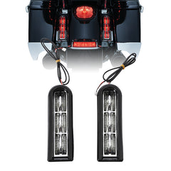 CUSTOM CHROME Saddlebag Filler Support w/ LED Light Fit For Harley Touring '14-'24