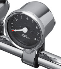 Custom Chrome Mini Electronic Tachometer Waterproof Shockproof Fit For 73-03 Harley Handlebars