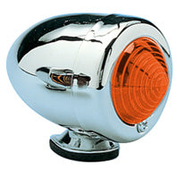Custom Chrome Chrome Turn Signals Tail Mini Bullet Marker Amber Light 12V Fit For Harley