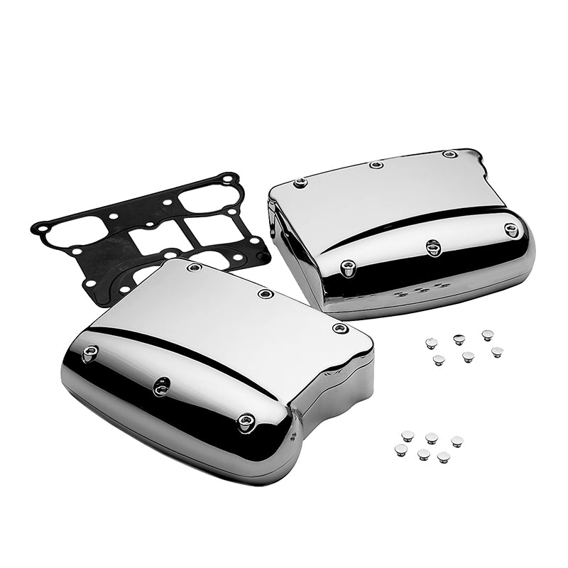 Custom Chrome 2PCS Chrome Rocker Box Covers Fit For Harley Twin Cam Models 1999-Up