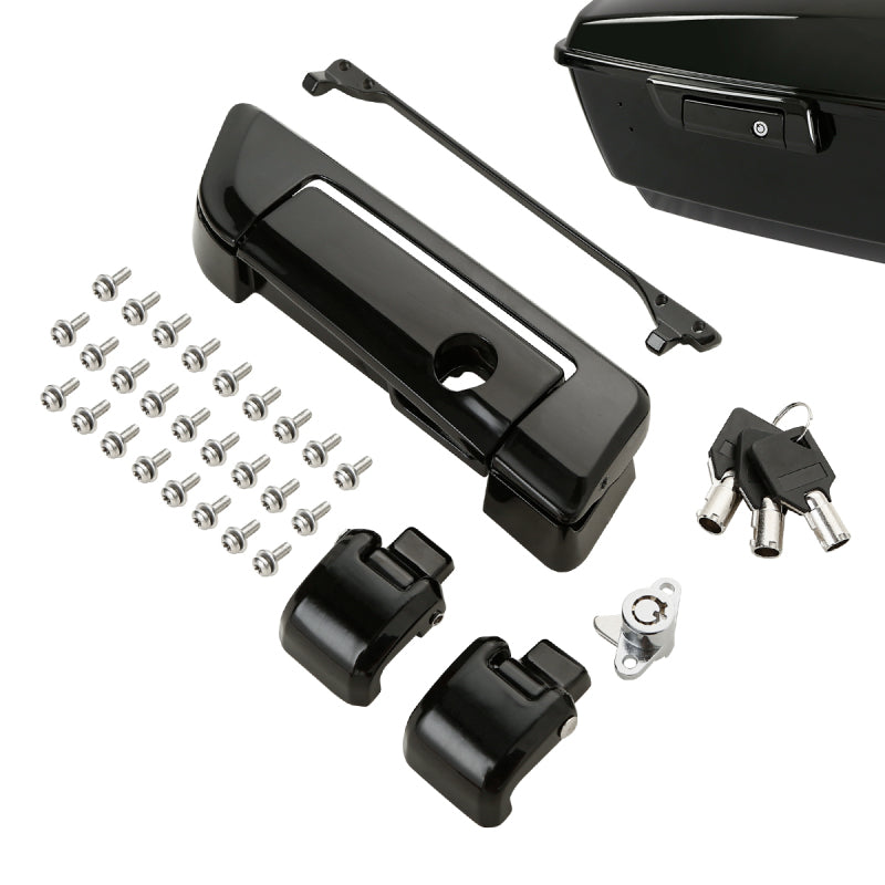 HR3 Black Pack Trunk Latch Hinges Fit For Harley Tour Pak Touring FLHT FLHTCU 14-23
