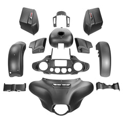 HR3 Industrial Gray Denim Complete Body Fairing Kit For Harley Street Glide FLHX 14-23