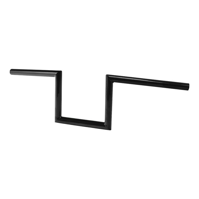 Jammer Gloss Black 1" Fat 6” Rise 60's Handlebar Without Indent Fit For Harley 1" Clamp