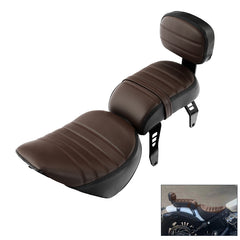 C.C. RIDER Indian Scout 2 Piece 2 Up Seat Driver Passenger Seat With Backrest For Scout Bobber Sixty Scout Bobber ABS, 2018-2024