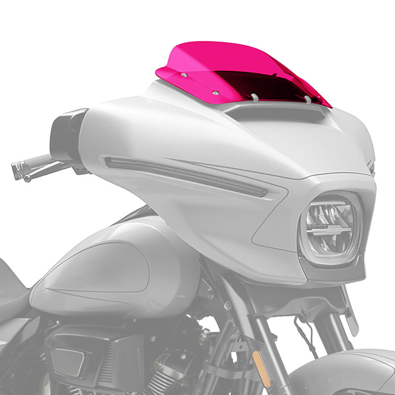 HR3 Rose Red Windshield Fit For Harley Street Glide 2023-2025