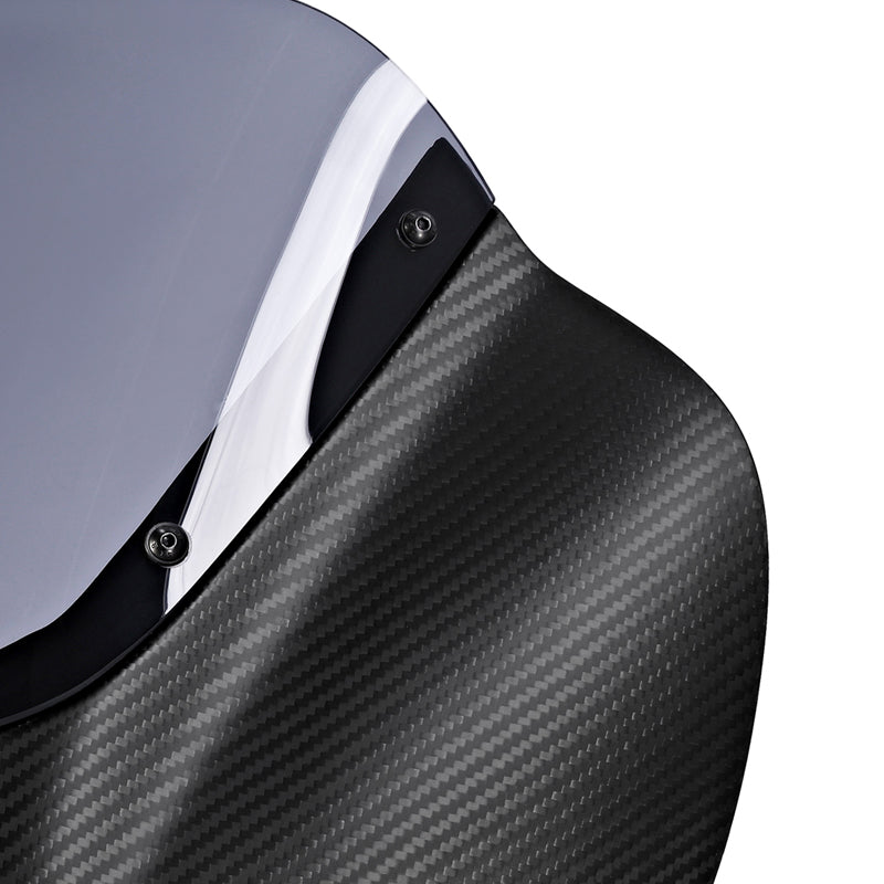 HR3 Carbon Fiber Black Denim Headlight Fairing & Windshield Fit For Harley Softail FXBB FXLR 2018-later