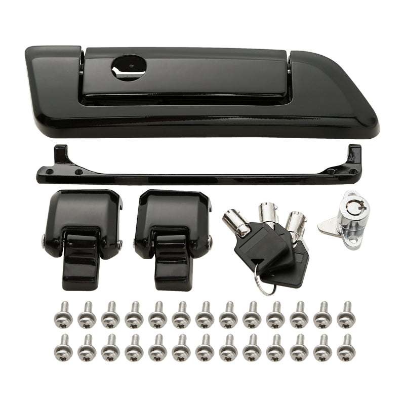HR3 Black Pack Trunk Latch Hinges Fit For Harley Tour Pak Touring FLHT FLHTCU 14-23