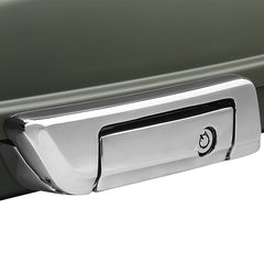 HR3 Deadwood Green Denim 5.5" Razor Style Touring Trunk Luggage For 14-24 Harley Touring