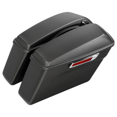 HR3 Industrial Gray Denim Hard Saddlebags (Regular) For 14-23 Harley Touring