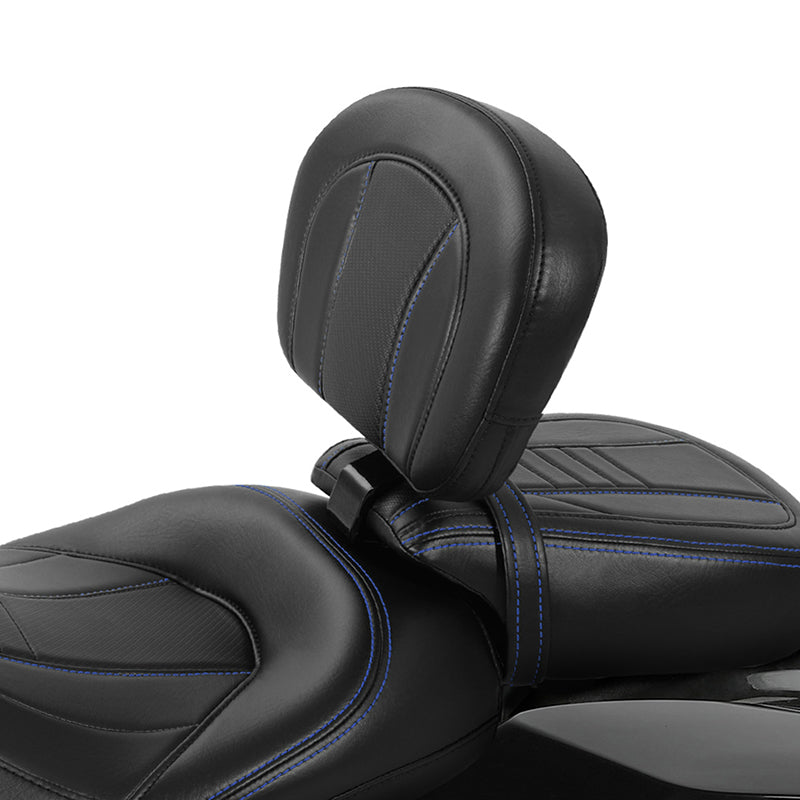 C.C. RIDER Rider Backrest Driver Backrest Pad For Harley Touring Road Glide Electra Glide Road King CVO Street Glide, 2009-2023