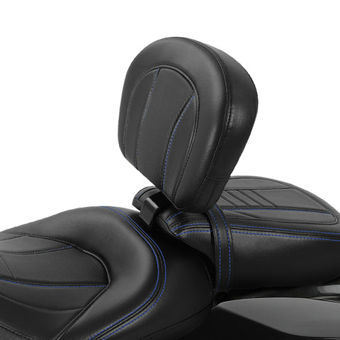 C.C. RIDER Rider Backrest Driver Backrest Pad For Harley Touring Road Glide Electra Glide Road King CVO Street Glide, 2009-2023