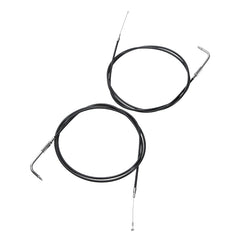 Custom Chrome 200cm Black Vinyl Throttle+Idle Cables Fit For Harley Sportster XL883 1200 02-14