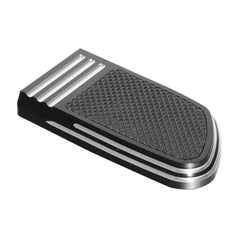 Custom Chrome Rebel Large Brake Pedal Pad Chrome, Black Anodized Fit For Harley Touring Softail Trike