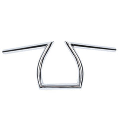 Custom Chrome 1" Handlebar Z style Gloss Black Chrome Fits For Harley Chopper Bobber Softail Dyna Sportster Black
