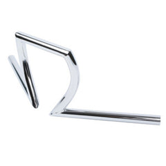 Custom Chrome 1" Handlebar Z style Gloss Black Chrome Fits For Harley Chopper Bobber Softail Dyna Sportster Black