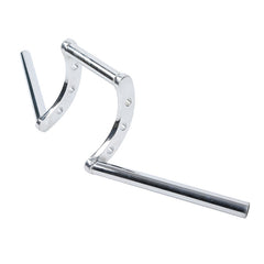 Custom Chrome 1" Handlebar Z-Bar Chrome Matte Black Fits For Harley Chopper Bobber Softail Dyna Sportster Chrome