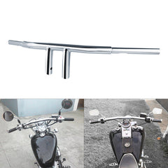Custom Chrome 6" Rise 1 1/4" T-Bar Handlebar Bar Chrome Fits For Harley Softail Chopper