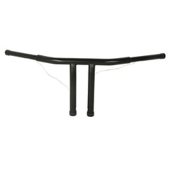 Custom Chrome 8" Rise 1 1/4" T-Bar Handlebars Bar Fits For Harley Softail Chopper Custom Black