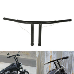 Custom Chrome 8" Rise 1 1/4" T-Bar Handlebars Bar Fits For Harley Softail Chopper Custom Black
