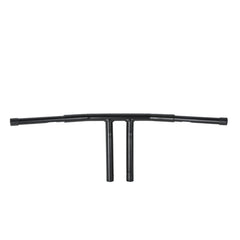 Custom Chrome 12" Rise 1-1/4"T-Bar Handlebars Bar Matte Black Fits For Harley Softail Chopper Custom Black
