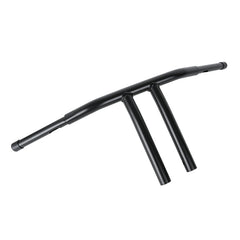 Custom Chrome 12" Rise 1-1/4"T-Bar Handlebars Bar Matte Black Fits For Harley Softail Chopper Custom Black