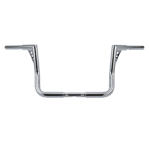 Custom Chrome 1-1/4" Fat Handlebar 12" Rise Ape Hanger Bar Matte Black Chrome Fit For Harley Touring Bagger