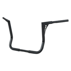 Custom Chrome 1-1/4" Fat Handlebar 14" Rise Ape Hanger Bar Matte Black Pearly Chrome Fit For Harley Touring Bagger