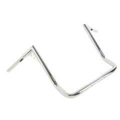 Custom Chrome 1-1/4" Fat Handlebar 18" Rise Ape Hanger Bar Matte Black Chrome Fit For Harley Touring Bagger
