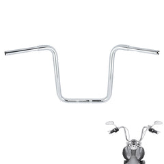 Custom Chrome 18" Rise 1-1/4" Ape Hanger Bar Fat Handlebar Matte Black Chrome Fit For Harley Road Glide 15+