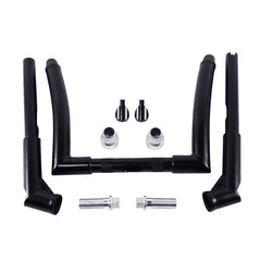 Santee 12" Rise Adjustable Ape Handlebar Matte Black Chrome Fit For Harley Sportster Softail