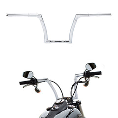 Santee 12" Rise Adjustable Ape Handlebar Matte Black Chrome Fit For Harley Sportster Softail