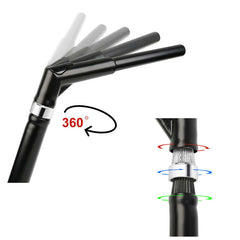 Santee 14" Rise Adjustable Ape Handlebar Matte Black Chrome Fit For Harley Softail Sportster