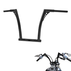 Santee 16" Rise Ape Hangers Handlebar 1 1/4" Fat Matte Black Fit For Harley Big Twin