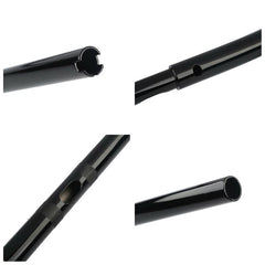 Santee 1-1/4" Low Rise Z Bar 6" Rise Handlebar Gloss Black Chrome Fit For Harley Road Glide Road King
