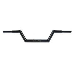 Santee 1-1/4" Low Rise Z Bar 6" Rise Handlebar Gloss Black Chrome Fit For Harley Road Glide Road King
