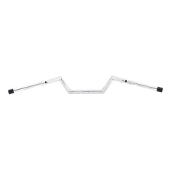 Santee 1-1/4" Low Rise Z Bar 6" Rise Handlebar Gloss Black Chrome Fit For Harley Road Glide Road King
