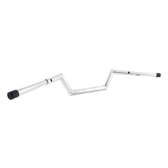 Santee 1-1/4" Low Rise Z Bar 6" Rise Handlebar Gloss Black Chrome Fit For Harley Road Glide Road King