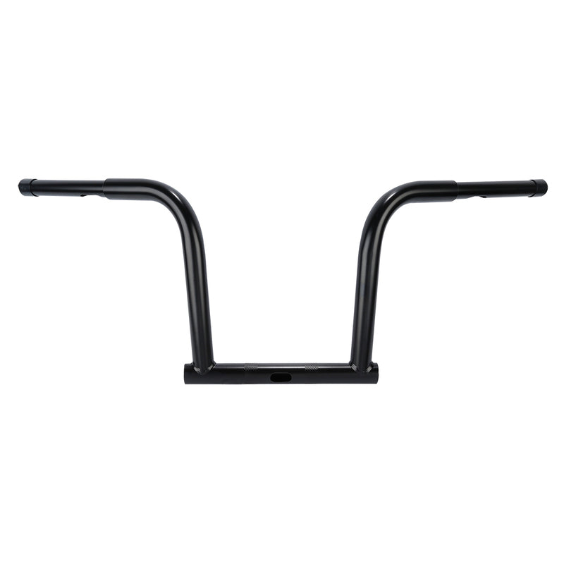 Santee 12" Rise Handlebar 1 1/4" Fat Bars Matte Black Chrome Fit For Harley Dyna FXDB 06-17