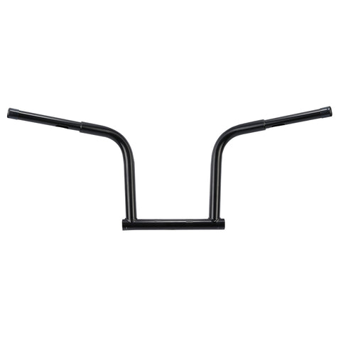 Santee 12" Rise Handlebar 1 1/4" Fat Bars Matte Black Chrome Fit For Harley Dyna FXDB 06-17