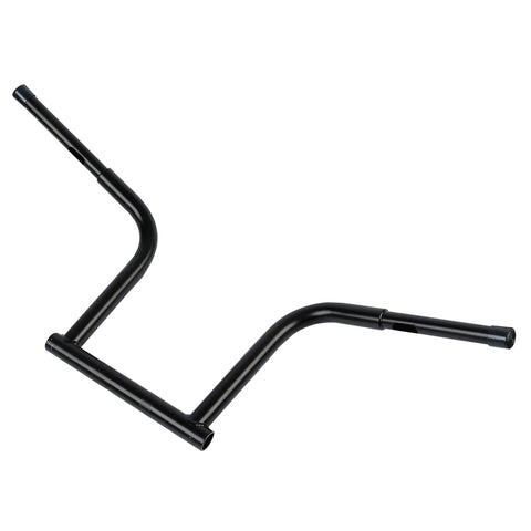 Santee 12" Rise Handlebar 1 1/4" Fat Bars Matte Black Chrome Fit For Harley Dyna FXDB 06-17