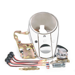 Custom Chrome Chrome Three Light Dash Panel Mounting Kit Fit For Harley Davidson