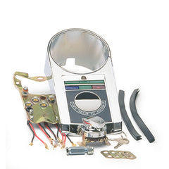 Custom Chrome Chrome Late-Style Dash Panel Mounting Kit Fit For Harley Davidson