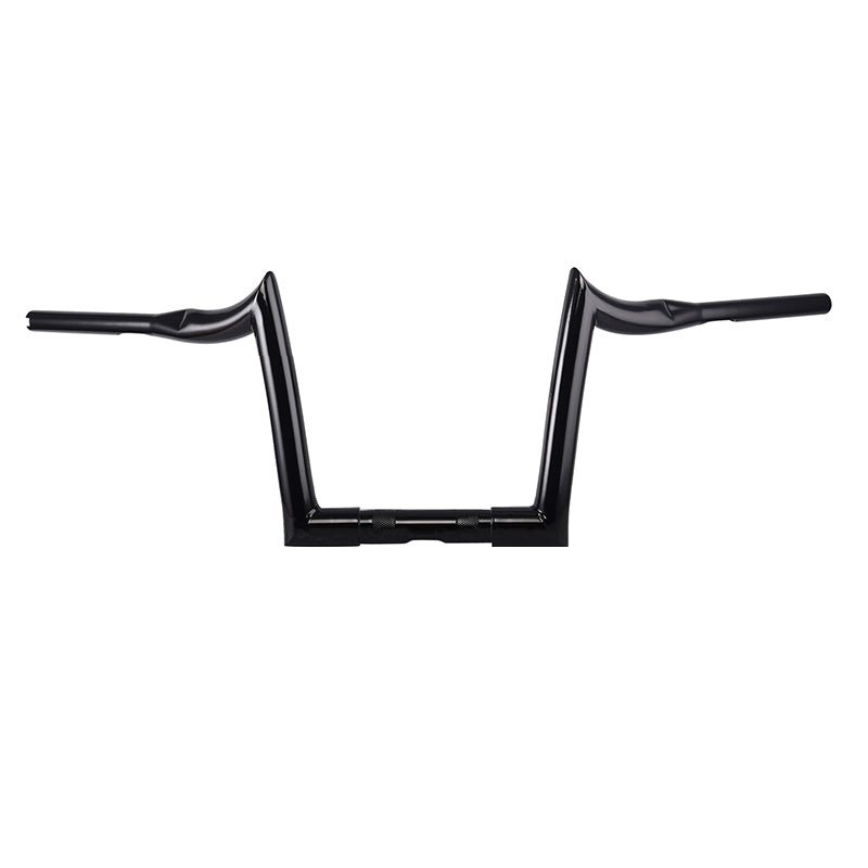 Santee 1-1/2" Fat 12" Rise Handlebar Gloss Black Chrome Fit For Harley Big Twin Sportster FLHR