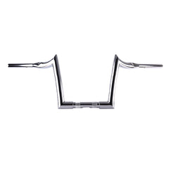 Santee 1-1/2" Fat 12" Rise Handlebar Gloss Black Chrome Fit For Harley Big Twin Sportster FLHR