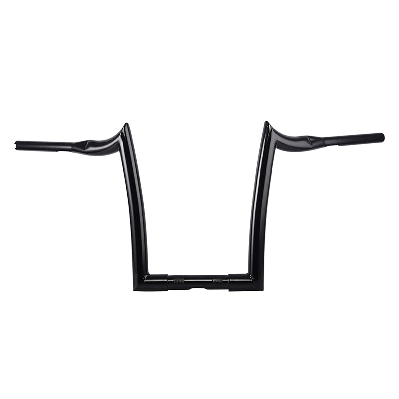 Santee 1-1/2" Fat 16" Rise Handlebar Gloss Black Chrome Fit For Harley Big Twin Sportster FLHR