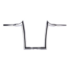 Santee 1-1/2" Fat 16" Rise Handlebar Gloss Black Chrome Fit For Harley Big Twin Sportster FLHR