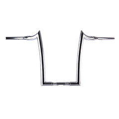 Santee 1-1/2" Fat 18" Rise Handlebar Gloss Black Chrome Fit For Harley Big Twin Sportster FLHR